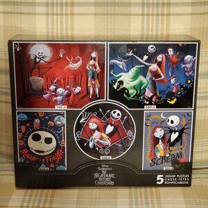 Ceaco The Nightmare Before Christmas 5 Jigsaw Puzzle Set 2,350 Pieces BRAND NEW